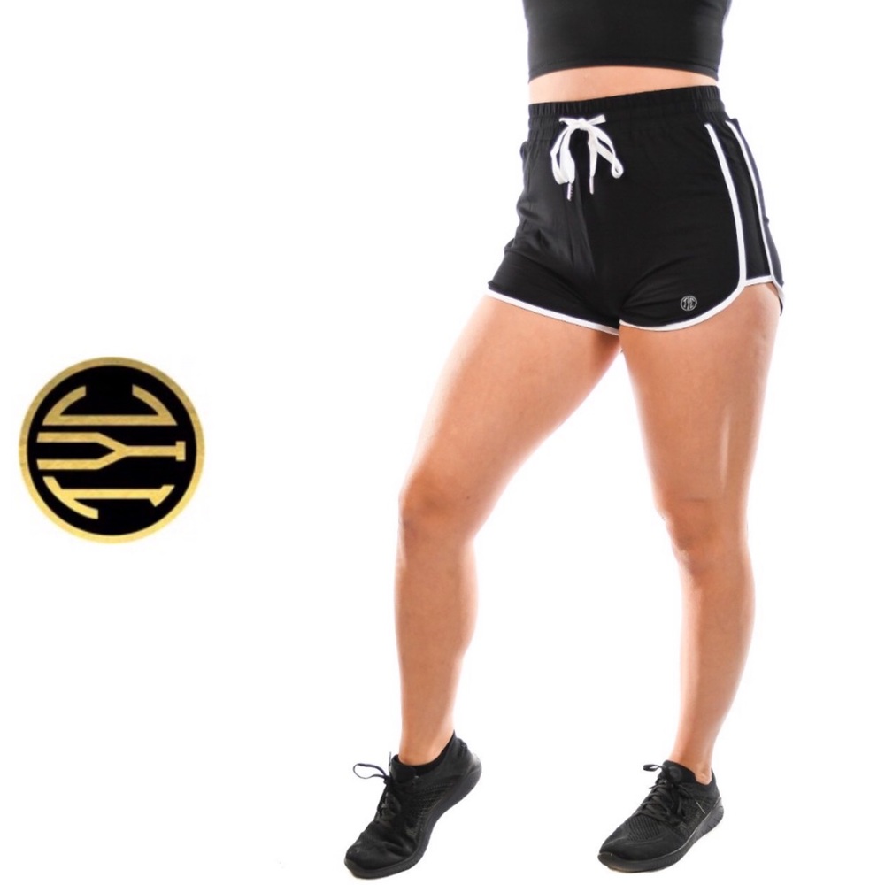 NEW Women’s Til You Collapse Highwaisted Lounge Shorts. Black & White. Size XXS